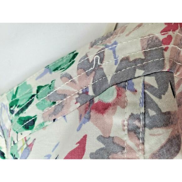 Lauren Conrad Womens Dress Size 10 L Easter Spring Floral A-line Hi-Low Midi - Picture 6 of 12